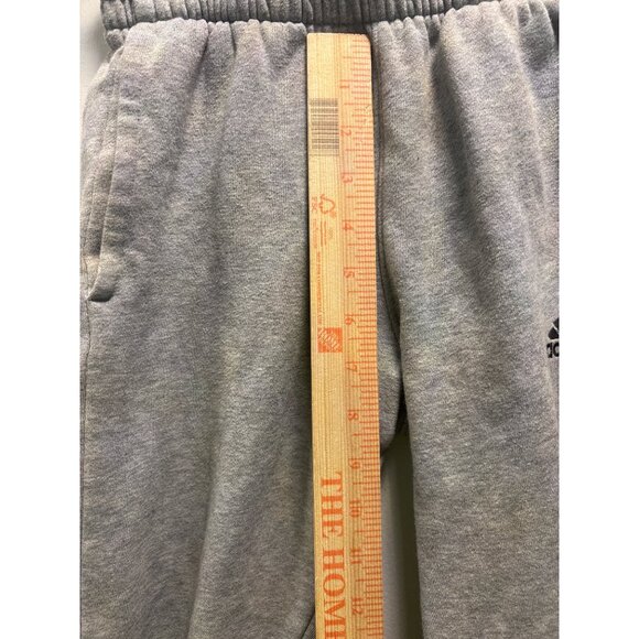 Adidas Kids Gray Sweatpants Size 10-12Cotton Blend Elastic Waist & Cuffed Bottom - Picture 6 of 13